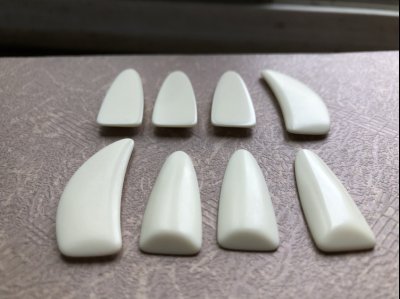 1203-八片袋装新款高端白色指甲