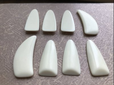 1203-八片袋装新款高端白色指甲
